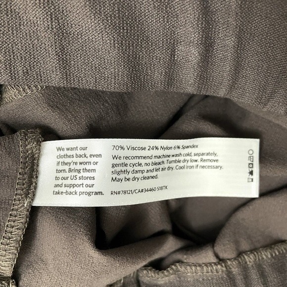 Eileen Fisher Stretch Crepe Bootcut Pull-On Trouser Pants in Rye Women’s Size XS - Picture 9 of 12